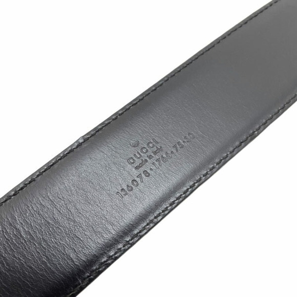 Gucci Women's Metallic Purple Leather Belt with Bamboo Buckle, Size 136078, A...